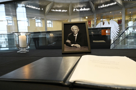 Trauerstaatsakt für den verstorbenen Bundestagspräsidenten a.D. Wolfgang Schäuble in Berlin