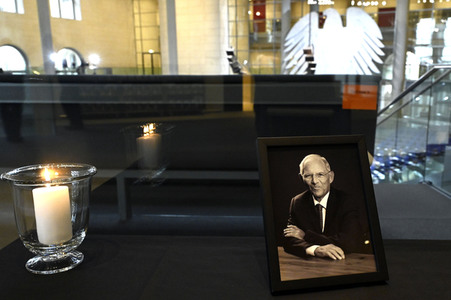 Trauerstaatsakt für den verstorbenen Bundestagspräsidenten a.D. Wolfgang Schäuble in Berlin