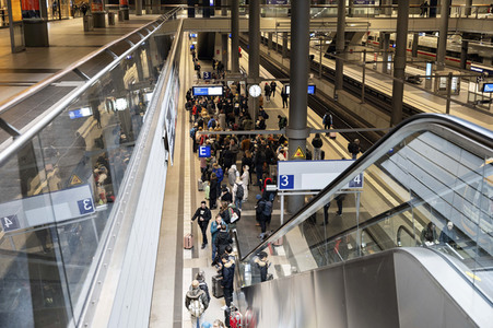 GDL Bahnstreik im Januar 2024 in Berlin