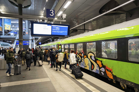 GDL Bahnstreik im Januar 2024 in Berlin