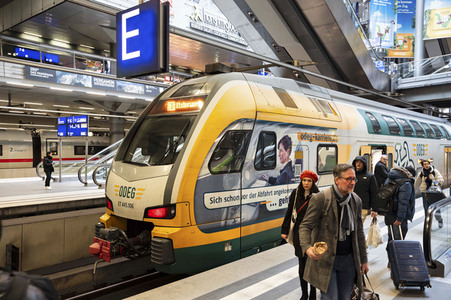 GDL Bahnstreik im Januar 2024 in Berlin