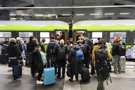 GDL Bahnstreik im Januar 2024 in Berlin