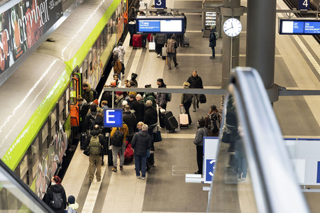 GDL Bahnstreik im Januar 2024 in Berlin