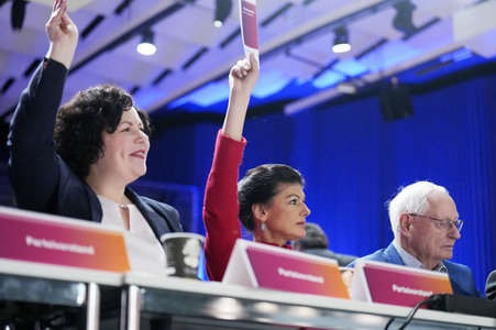 Erster Parteitag des Bündnisses Sahra Wagenknecht in Berlin