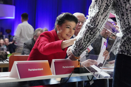 Erster Parteitag des Bündnisses Sahra Wagenknecht in Berlin