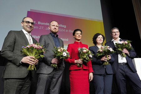Erster Parteitag des Bündnisses Sahra Wagenknecht in Berlin