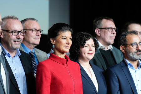 Erster Parteitag des Bündnisses Sahra Wagenknecht in Berlin