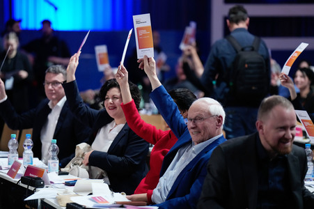 Erster Parteitag des Bündnisses Sahra Wagenknecht in Berlin