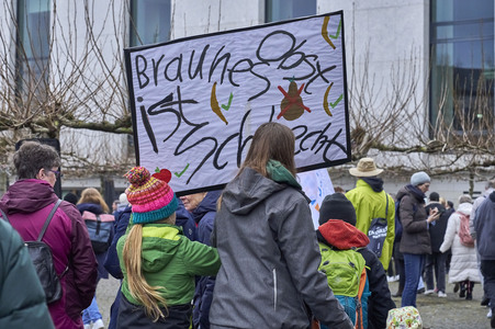 Bunt statt Braun-Demonstration in Hannover