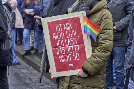 Bunt statt Braun-Demonstration in Hannover