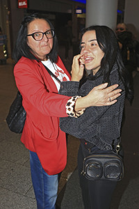 Rückkehr aus dem Dschungel-Camp 2024 auf dem Flughafen Frankfurt am Main