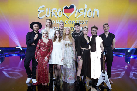Probe zur TV-Show 'Eurovision Song Contest - das Deutsche Finale 2024' in Berlin