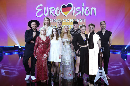 Probe zur TV-Show 'Eurovision Song Contest - das Deutsche Finale 2024' in Berlin