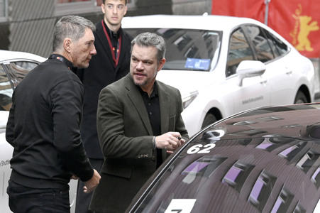 Ankunft vom 'Small Things Like These' Cast am Grand Hyatt Hotel, Berlinale 2024