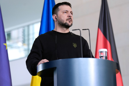 Empfang des Präsidenten der Ukraine im Kanzleramt in Berlin