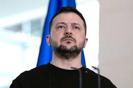 Empfang des Präsidenten der Ukraine im Kanzleramt in Berlin