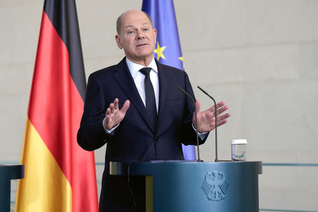 Empfang des Präsidenten der Ukraine im Kanzleramt in Berlin