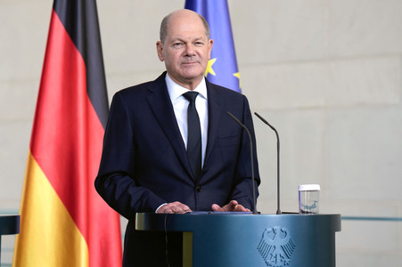 Empfang des Präsidenten der Ukraine im Kanzleramt in Berlin