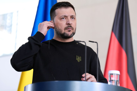 Empfang des Präsidenten der Ukraine im Kanzleramt in Berlin