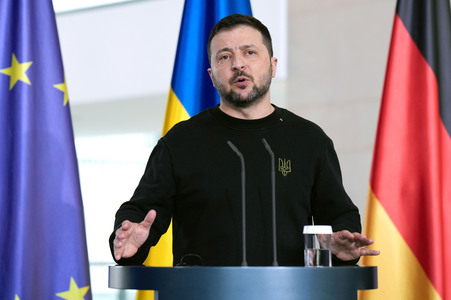 Empfang des Präsidenten der Ukraine im Kanzleramt in Berlin