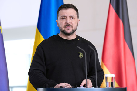 Empfang des Präsidenten der Ukraine im Kanzleramt in Berlin