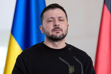 Empfang des Präsidenten der Ukraine im Kanzleramt in Berlin