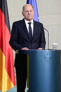 Empfang des Präsidenten der Ukraine im Kanzleramt in Berlin