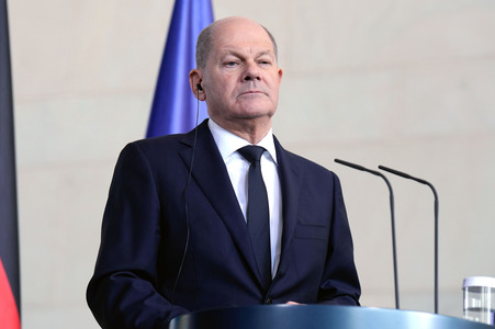 Empfang des Präsidenten der Ukraine im Kanzleramt in Berlin