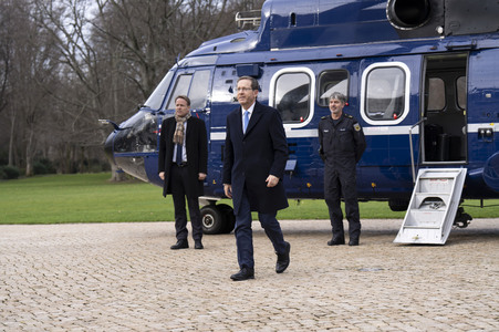 Empfang von Isaac Herzog im Schloss Bellevue in Berlin