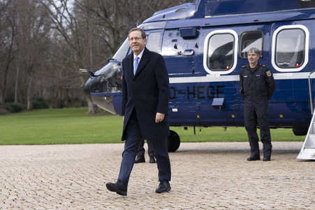 Empfang von Isaac Herzog im Schloss Bellevue in Berlin