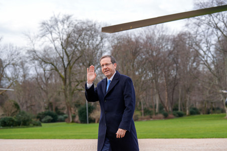 Empfang von Isaac Herzog im Schloss Bellevue in Berlin