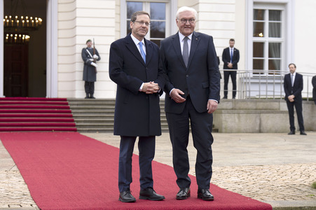 Empfang von Isaac Herzog im Schloss Bellevue in Berlin