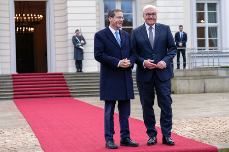 Empfang von Isaac Herzog im Schloss Bellevue in Berlin