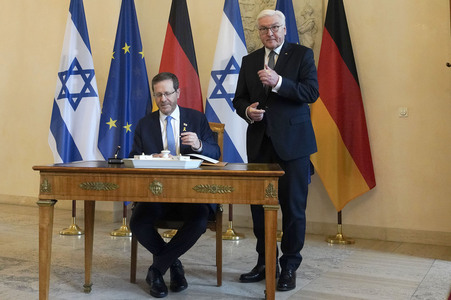 Empfang von Isaac Herzog im Schloss Bellevue in Berlin