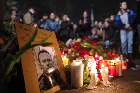 Mahnwache für Alexej Nawalny in Berlin