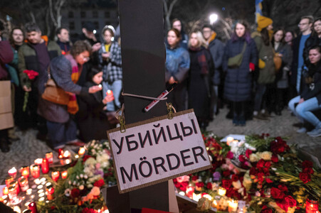 Mahnwache für Alexej Nawalny in Berlin