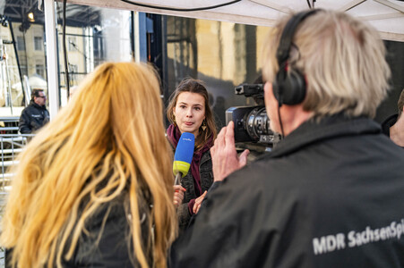 Demonstration gegen Rechts in Dresden
