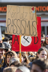 Demonstration gegen Rechts in Dresden