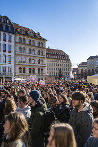 Demonstration gegen Rechts in Dresden