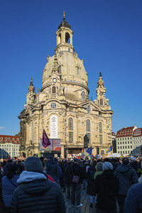 Demonstration gegen Rechts in Dresden
