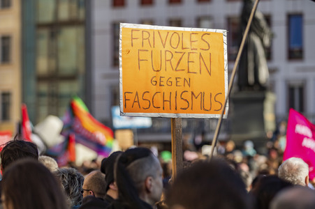 Demonstration gegen Rechts in Dresden
