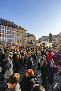 Demonstration gegen Rechts in Dresden