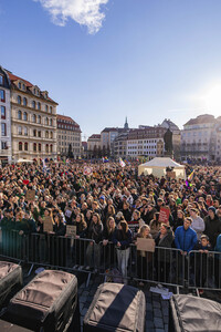 Demonstration gegen Rechts in Dresden