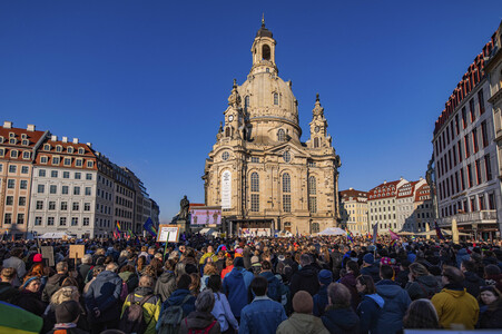 Demonstration gegen Rechts in Dresden