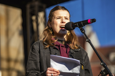 Demonstration gegen Rechts in Dresden