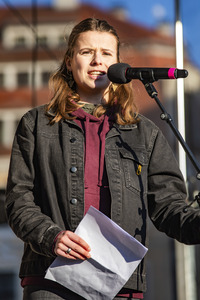 Demonstration gegen Rechts in Dresden