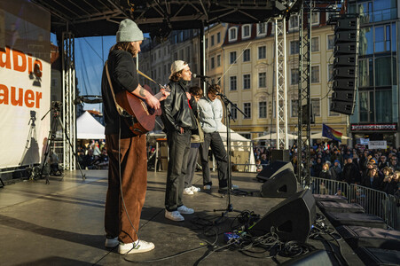 Demonstration gegen Rechts in Dresden