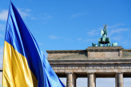 Demonstration zum 2. Jahrestag des Kriegsbeginns in Berlin
