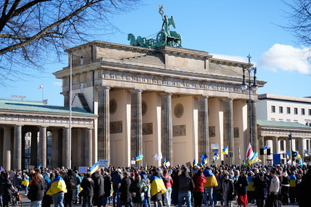 Demonstration zum 2. Jahrestag des Kriegsbeginns in Berlin
