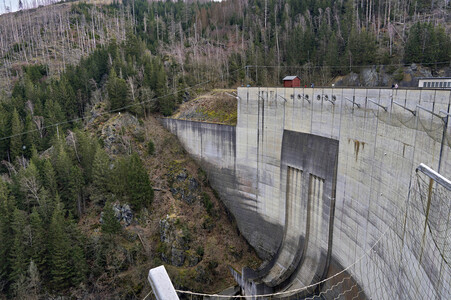 Die Okertalsperre bei Altenau
